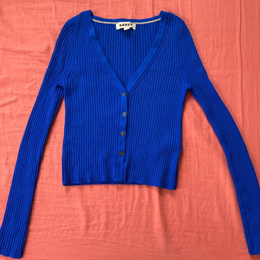 Boden Ribbed Cardigan Womens S